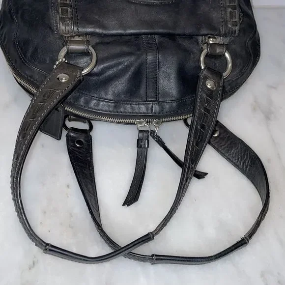 Coach Courtney Leather Dome Satchel Bag - Picture 10 of 16